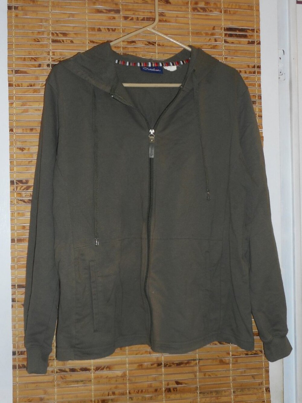 Catalina Brown Zip-Up Hoodie *Tag Size: Large